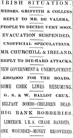 Valentine’s Day News Summary, Cork Examiner p5