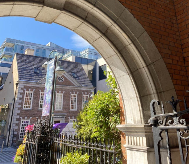 Exterior of gallery.