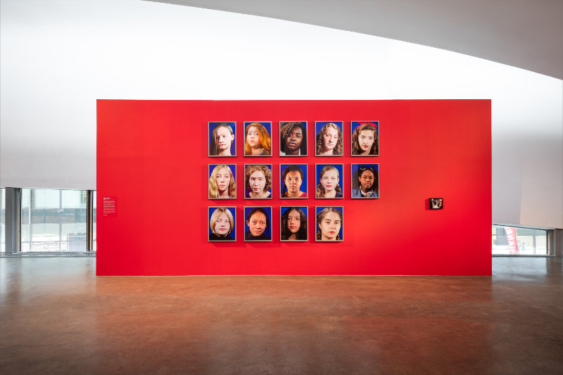 Installation view of Spitting Image (2017). Photo by Jed Niezgoda.