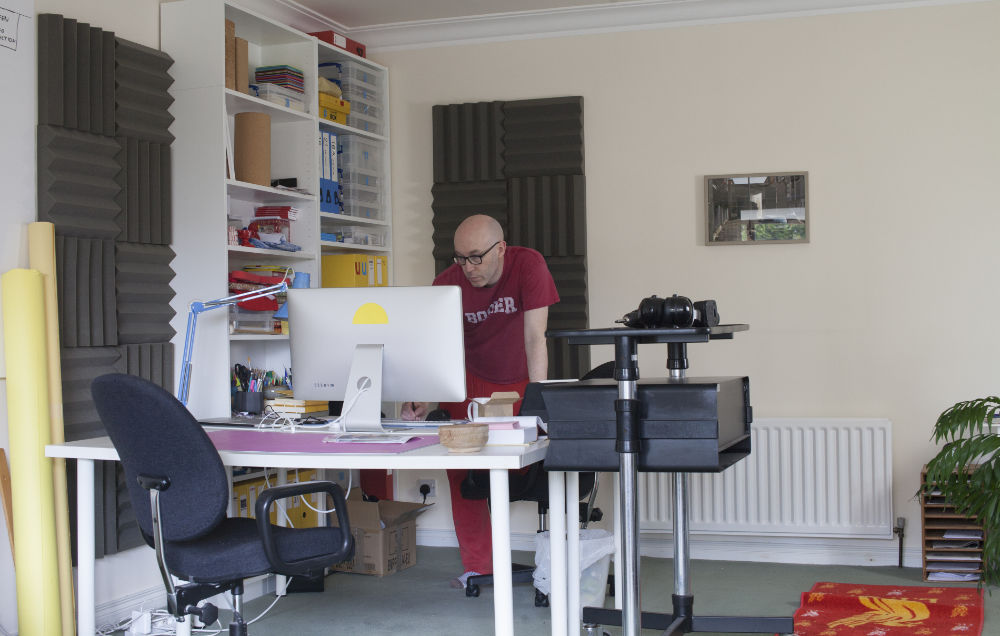 Photo: Michael Hanna in his studio. Courtesy of the Artist.