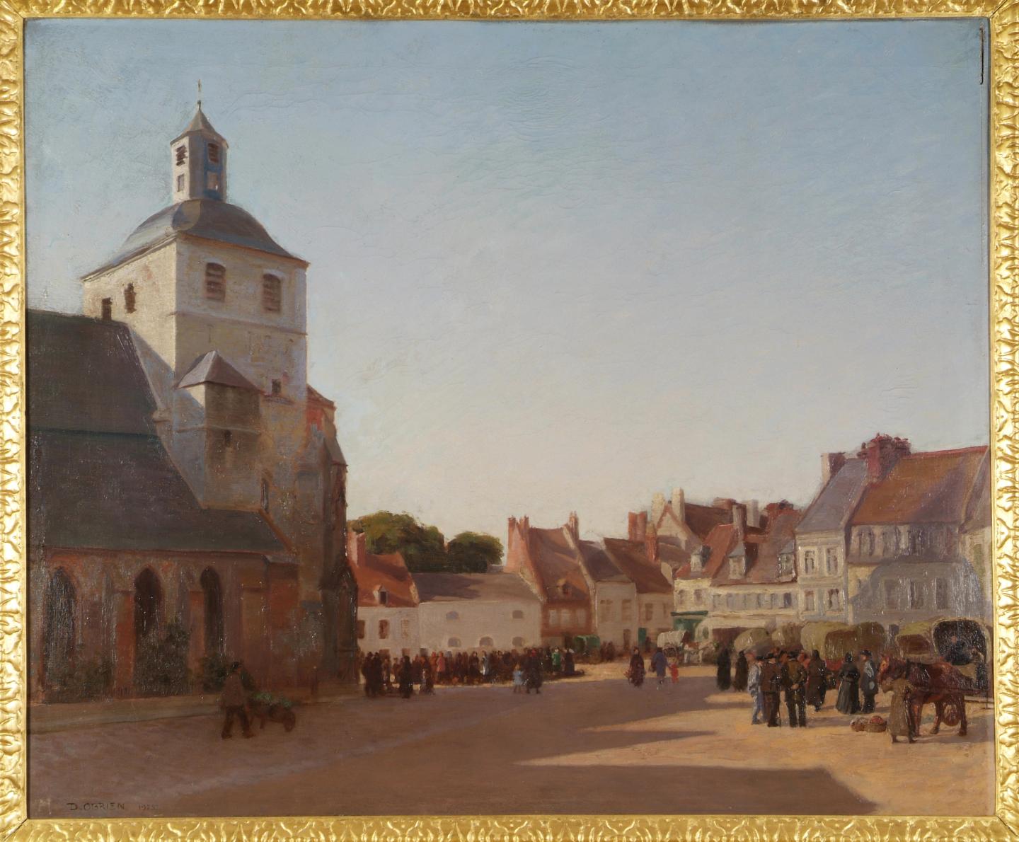 Dermod O'Brien, Place de L'Eglise, Montreuil, 1925, oil on canvas, 63.4 x 75.8 cm. Purchased, the Artist, 1926 (Gibson Bequest Fund).